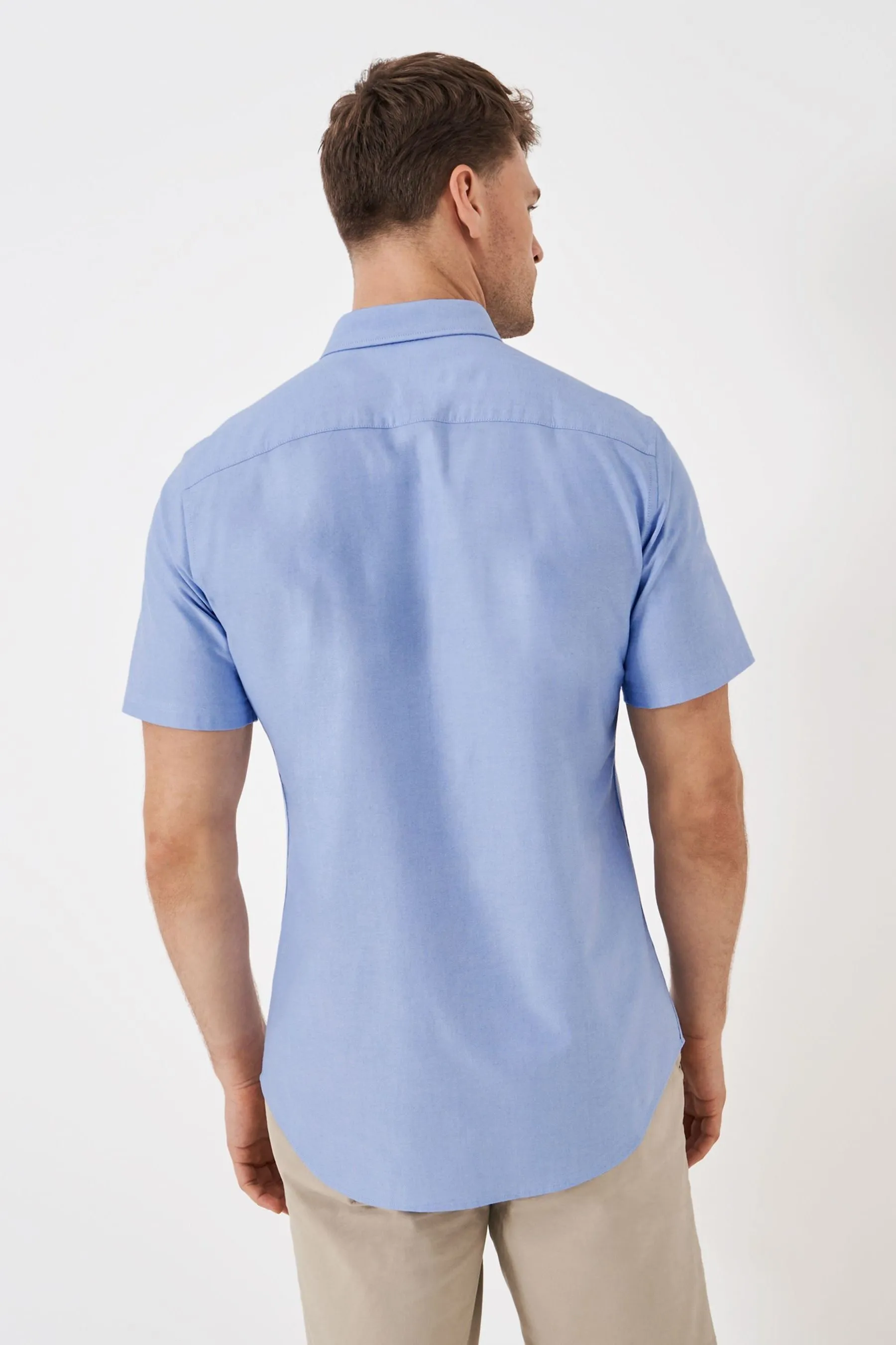Crew Clothing Maniche corte  Oxford 100% Cotone Camicia    